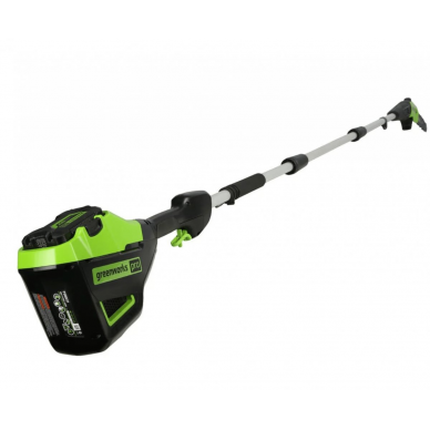 Akumuliatorinė akštapjovė Greenworks GD60PS25, 60 V, 25 cm 2,8 m, (tik įrankis) 5 Akumuliatorinė akštapjovė Greenworks GD60PS25, 60 V, 25 cm 2,8 m, (tik įrankis) 5