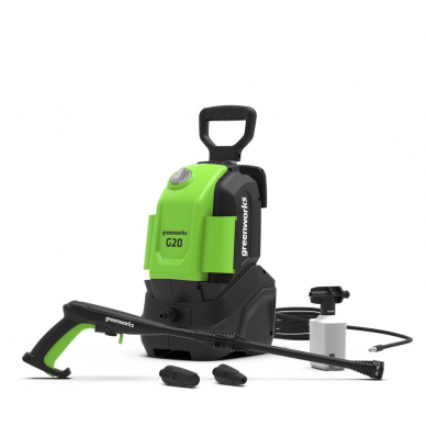 Aukšto slėgio plovykla Greenworks G20, 110 bar Aukšto slėgio plovykla Greenworks G20, 110 bar