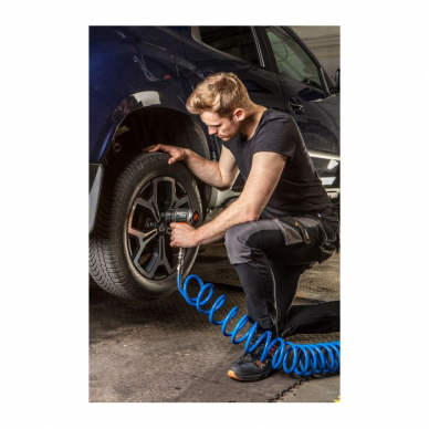 Aukšto slėgio spiralinė žarna Neo 14-802, 12,0 x 17 mm, 15 m, PU 1 Aukšto slėgio spiralinė žarna Neo 14-802, 12,0 x 17 mm, 15 m, PU 1