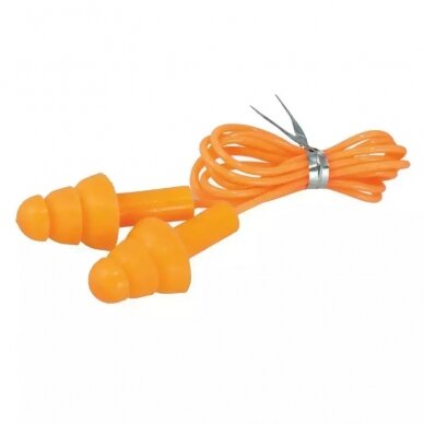 Ausu kištukai silikoniniai su virvele, SNR 29 dB, 1 pora Dedra BH1033 Ausu kištukai silikoniniai su virvele, SNR 29 dB, 1 pora Dedra BH1033