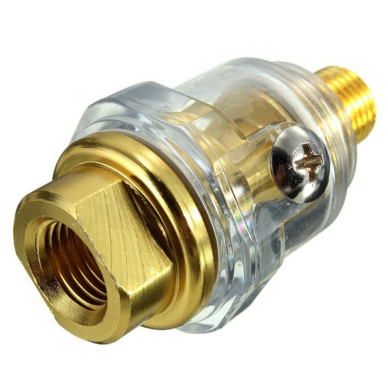 Tepalinė pneumatiniams įrankiams, žarnos jungtis, 6.3 mm (1/4") Tepalinė pneumatiniams įrankiams, žarnos jungtis, 6.3 mm (1/4")