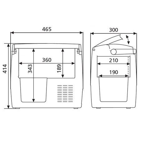 Automobilinis šaldytuvas Dometic - Waeco CDF 18 1 Automobilinis šaldytuvas Dometic - Waeco CDF 18 1