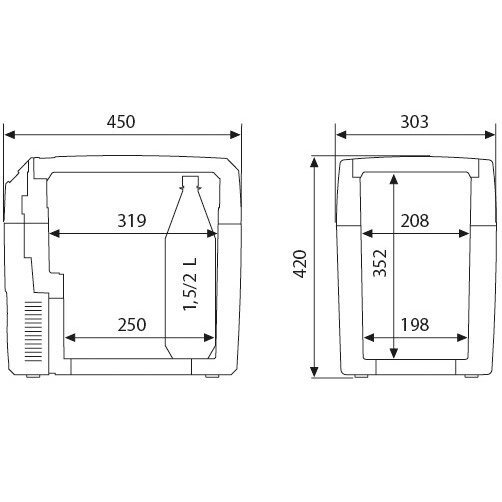 Automobilinis šaldytuvas Dometic - Waeco TCX 21FL 3