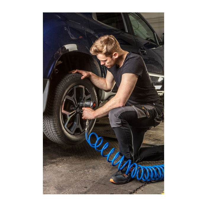 Aukšto slėgio spiralinė žarna Neo 14-802, 12,0 x 17 mm, 15 m, PU 1 Aukšto slėgio spiralinė žarna Neo 14-802, 12,0 x 17 mm, 15 m, PU 1