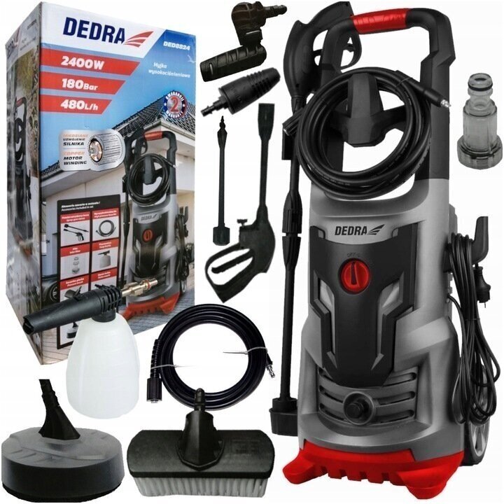 Aukšto slėgio plovimo įrenginys DEDRA DED8824, 2400W, 180Bar 1