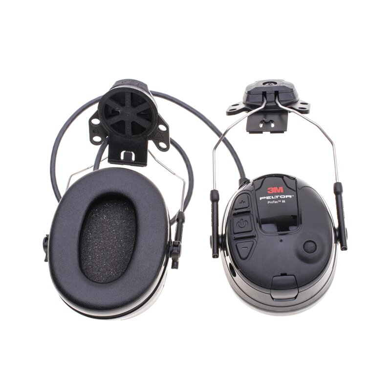 Ausų apsaugos prie šalmo Peltor ProTac III Slim, juodos