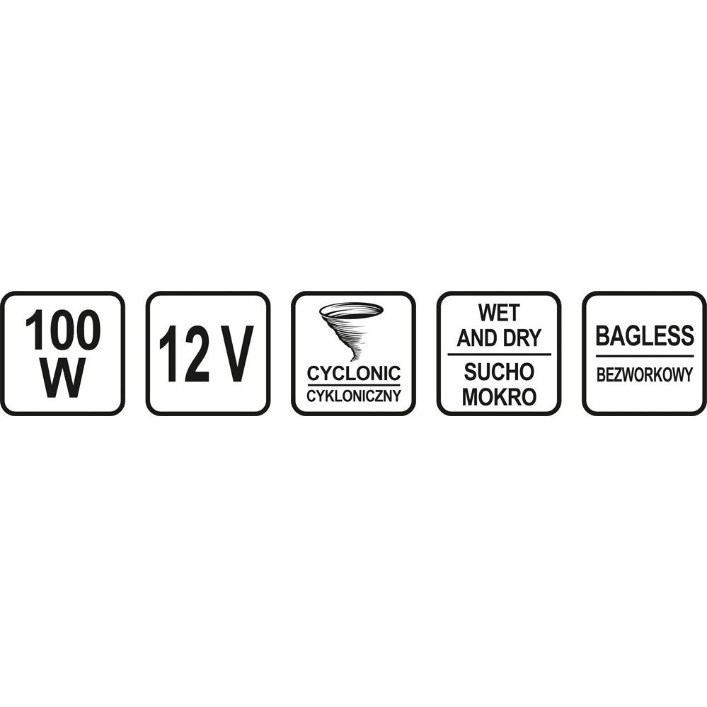 Automobilinis vakuuminis dulkių siurblys Sthor 12V 8 Automobilinis vakuuminis dulkių siurblys Sthor 12V 8