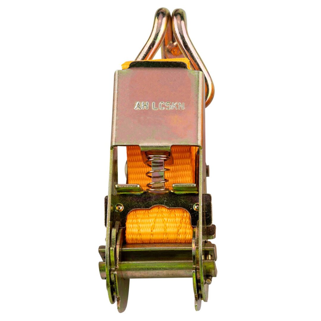 Bagažo tvirtinimo diržas 25 mm x 4 m reketu, atlaisvinantis 1000 kg PES 2 Bagažo tvirtinimo diržas 25 mm x 4 m reketu, atlaisvinantis 1000 kg PES 2