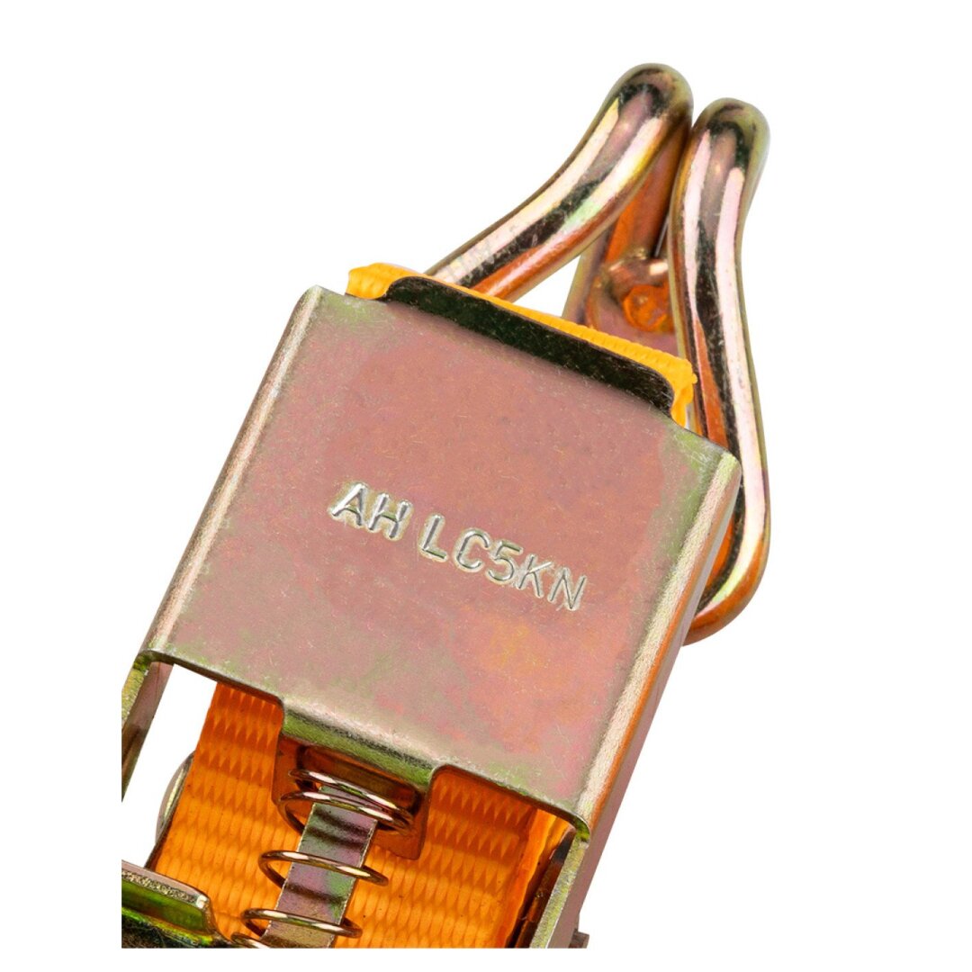 Bagažo tvirtinimo diržas 25 mm x 4 m reketu, atlaisvinantis 1000 kg PES 5 Bagažo tvirtinimo diržas 25 mm x 4 m reketu, atlaisvinantis 1000 kg PES 5