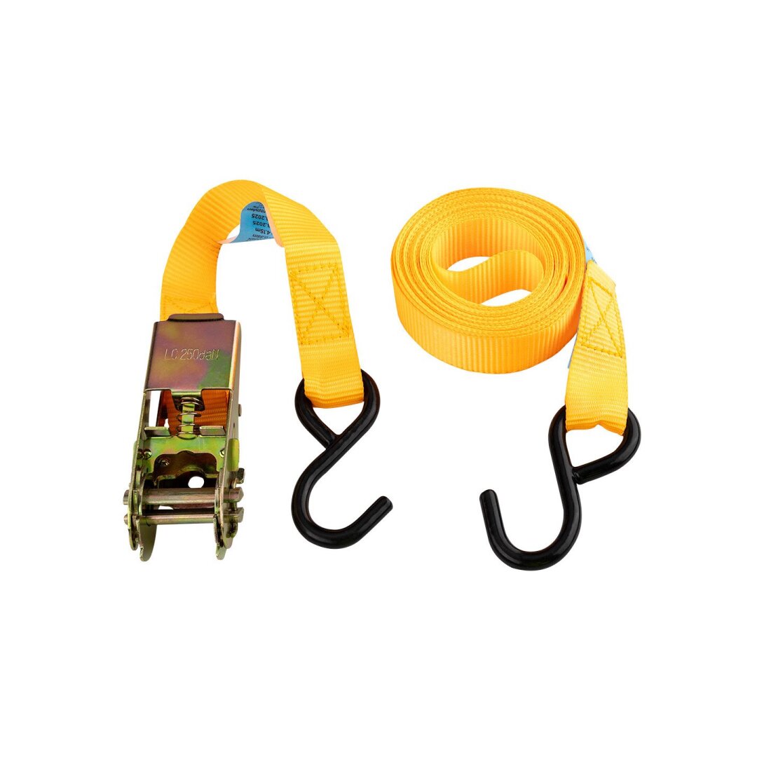 Bagažo tvirtinimo diržas 25 mm x 4,5 m reketu