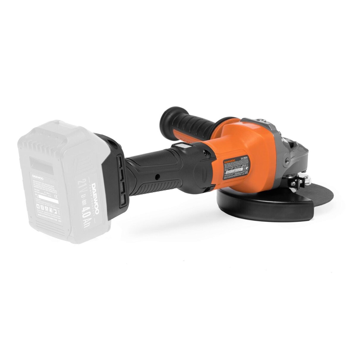Akumuliatorinis kampinis šlifuoklis DAEWOO DAG 2521Li, 21V, 125mm 1
