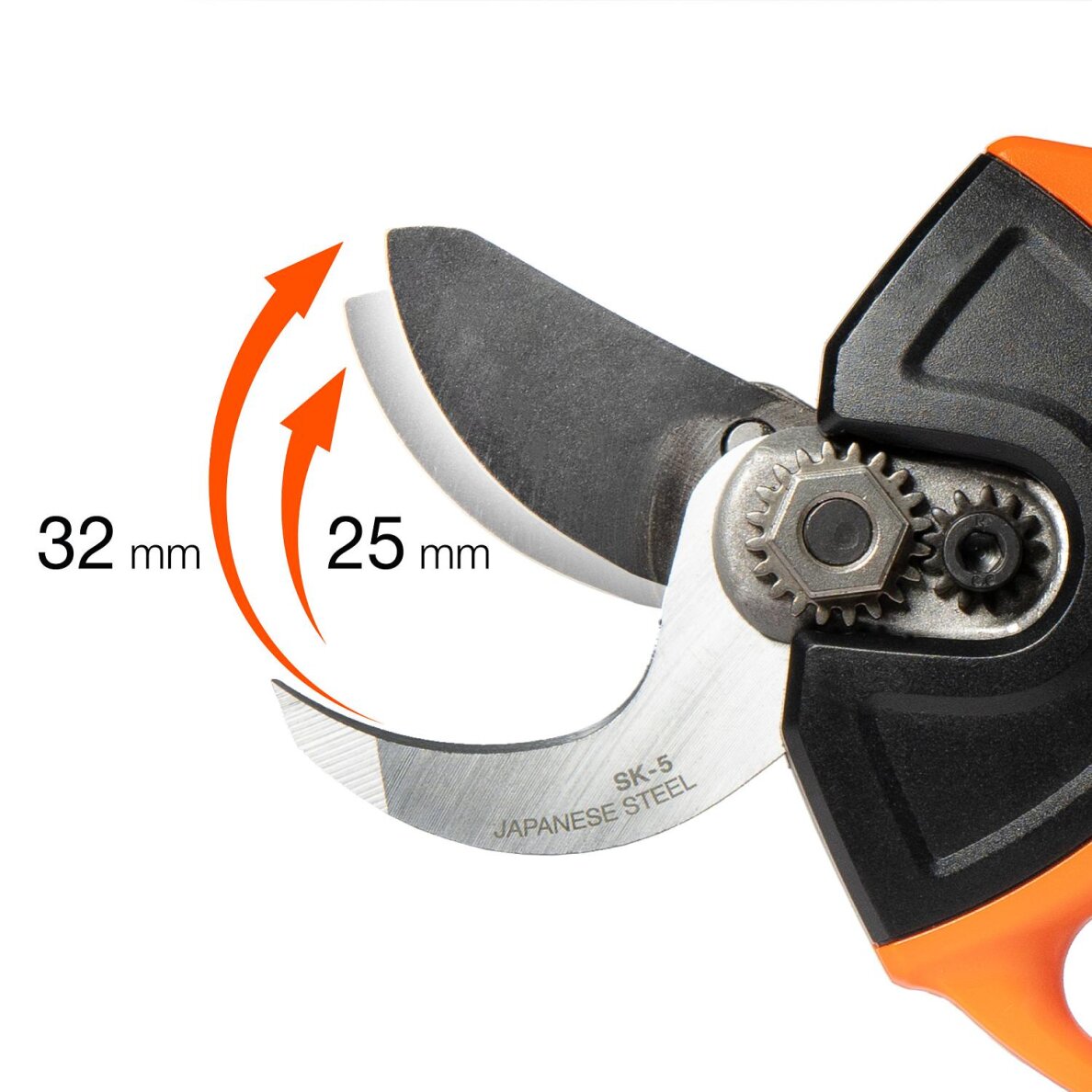 Akumuliatorinis genėtuvas DAEWOO DAGP 3216Li SET, 16V, 3.0 Ah, 32mm 4