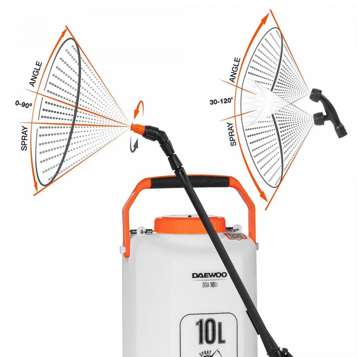 Akumuliatorinis sodo purkštuvas DAEWOO DSA 10Li, 10l 3