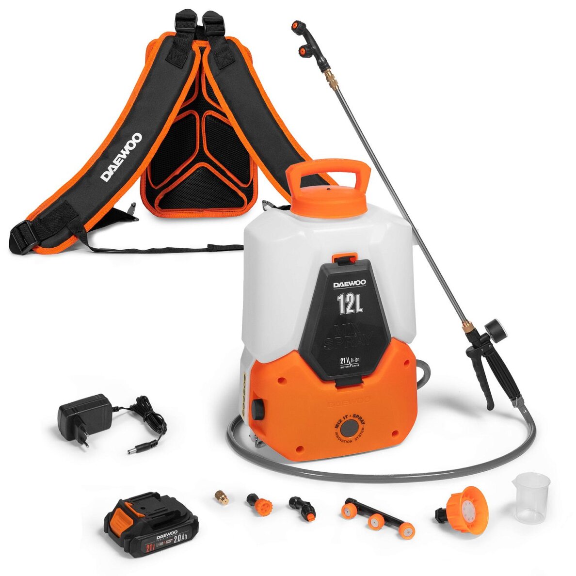 Akumuliatorinis sodo purkštuvas DAEWOO DSA 1221Li SET 6