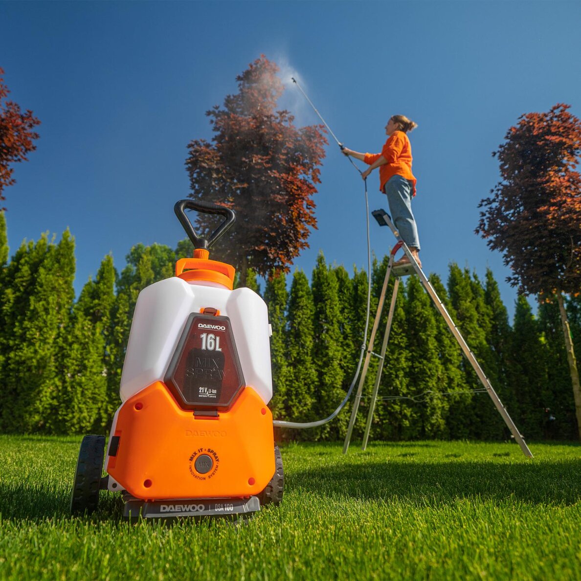 Akumuliatorinis purkštuvas DAEWOO DSA 1621Li SET 19