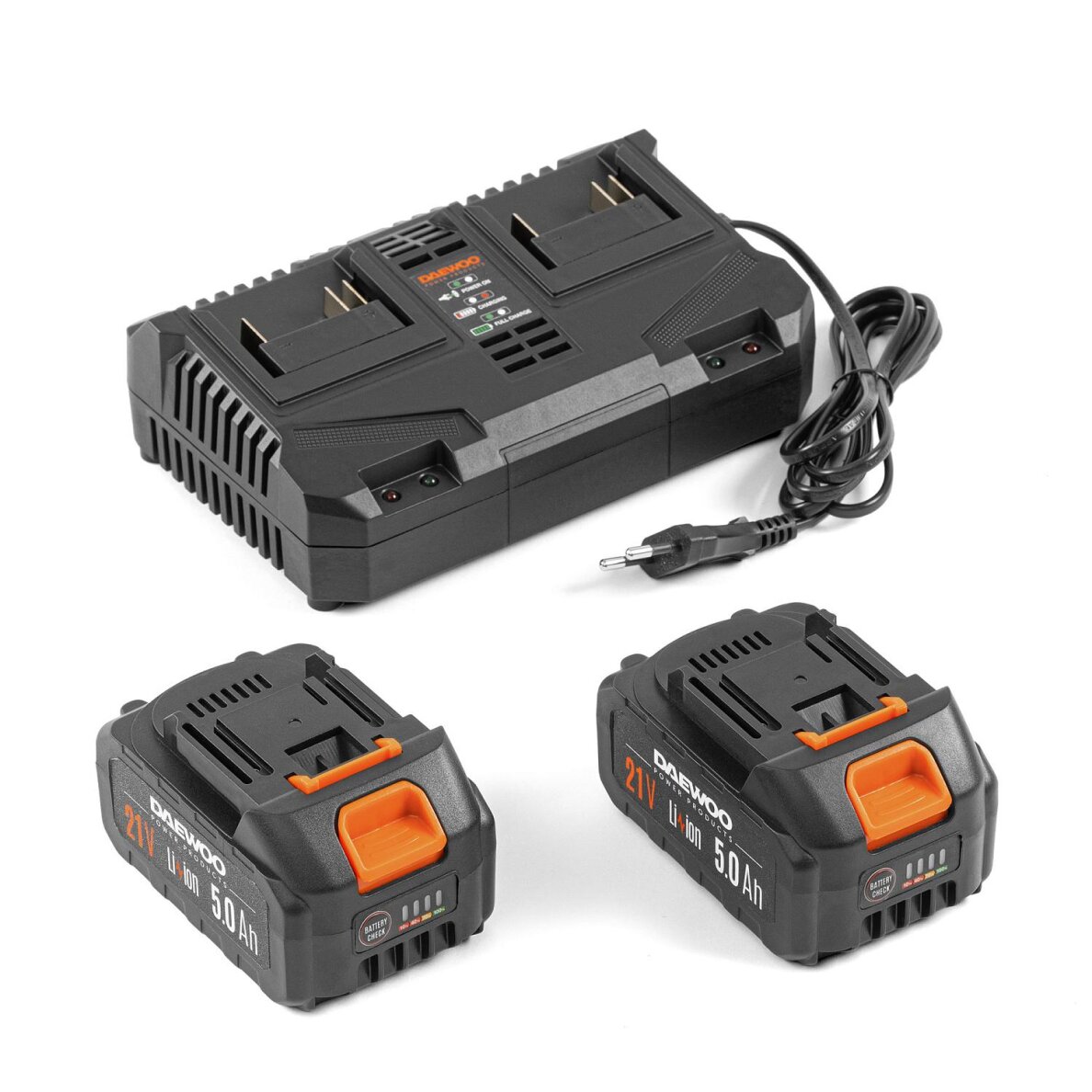 Akumuliatorinis kultivatorius DAEWOO DAT 3042Li SET, 2x21V, 5.0Ah 8 Akumuliatorinis kultivatorius DAEWOO DAT 3042Li SET, 2x21V, 5.0Ah 8