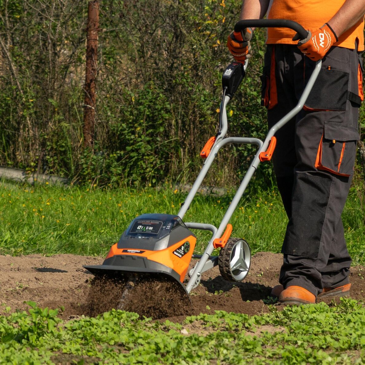 Akumuliatorinis kultivatorius DAEWOO DAT 3042Li SET, 2x21V, 5.0Ah 9