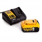 Baterijos ir kroviklio komplektas DeWalt DCB115P1 (1x 5Ah)