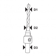 Baldinis grąžtas Dedra WDK4564,  4,5 mm