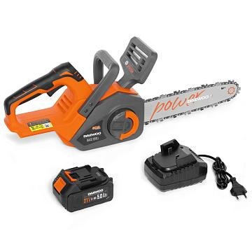 Akumuliatorinis grandininis pjūklas DAEWOO DACS 1221Li SET, 21V, 5.0Ah 12