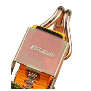 Bagažo tvirtinimo diržas 25 mm x 4 m reketu, atlaisvinantis 1000 kg PES 5 Bagažo tvirtinimo diržas 25 mm x 4 m reketu, atlaisvinantis 1000 kg PES 5