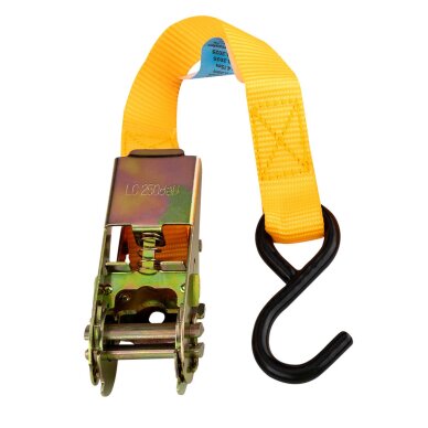 Bagažo tvirtinimo diržas 25 mm x 5 m reketu 2 Bagažo tvirtinimo diržas 25 mm x 5 m reketu 2