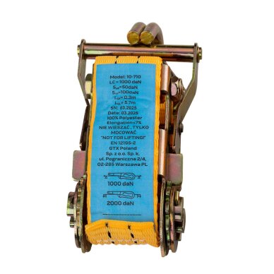 Bagažo tvirtinimo diržas 38 mm x 6 m reketu 3 Bagažo tvirtinimo diržas 38 mm x 6 m reketu 3