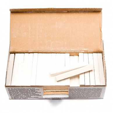 Balta kreida dėžutėje, 100 vnt. 1 Balta kreida dėžutėje, 100 vnt. 1