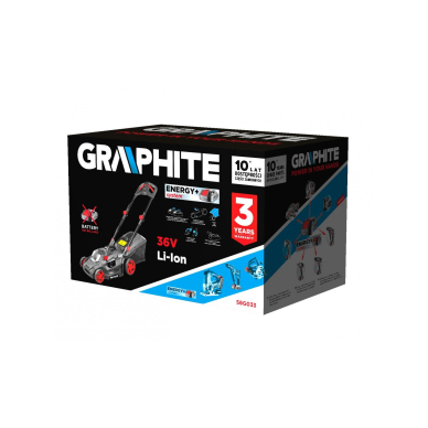 Akumuliatorinė vejapjovė GRAPHITE Energy + 36V (be akum. ir krov.) 6