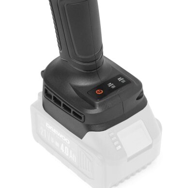 Akumuliatorinis kampinis šlifuoklis DAEWOO DAG 2521Li, 21V, 125mm 5