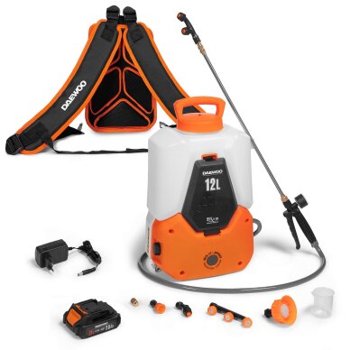 Akumuliatorinis sodo purkštuvas DAEWOO DSA 1221Li SET 6