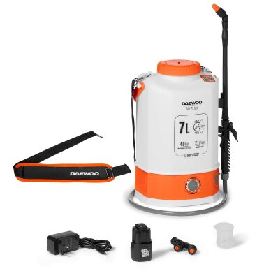 Akumuliatorinis purkštuvas DAEWOO DSA 7Li MIX 10 Akumuliatorinis purkštuvas DAEWOO DSA 7Li MIX 10
