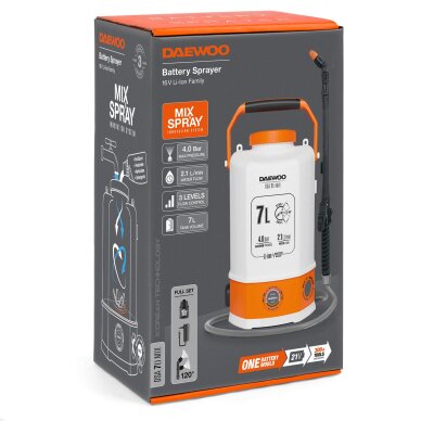 Akumuliatorinis purkštuvas DAEWOO DSA 7Li MIX 12