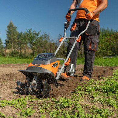 Akumuliatorinis kultivatorius DAEWOO DAT 3042Li SET, 2x21V, 5.0Ah 10 Akumuliatorinis kultivatorius DAEWOO DAT 3042Li SET, 2x21V, 5.0Ah 10