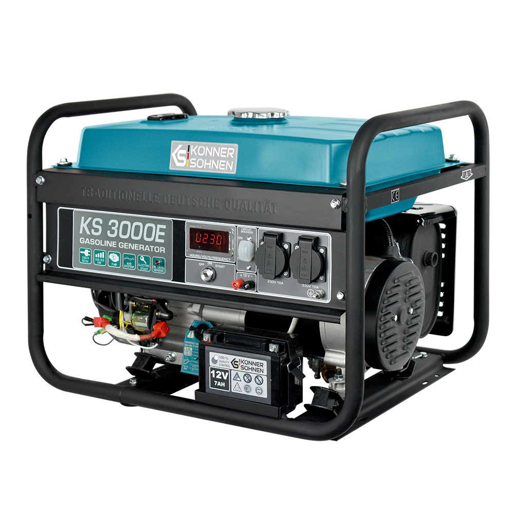 Benzininis generatorius Könner&Söhnen KS 3000E, 3,0 kW 2