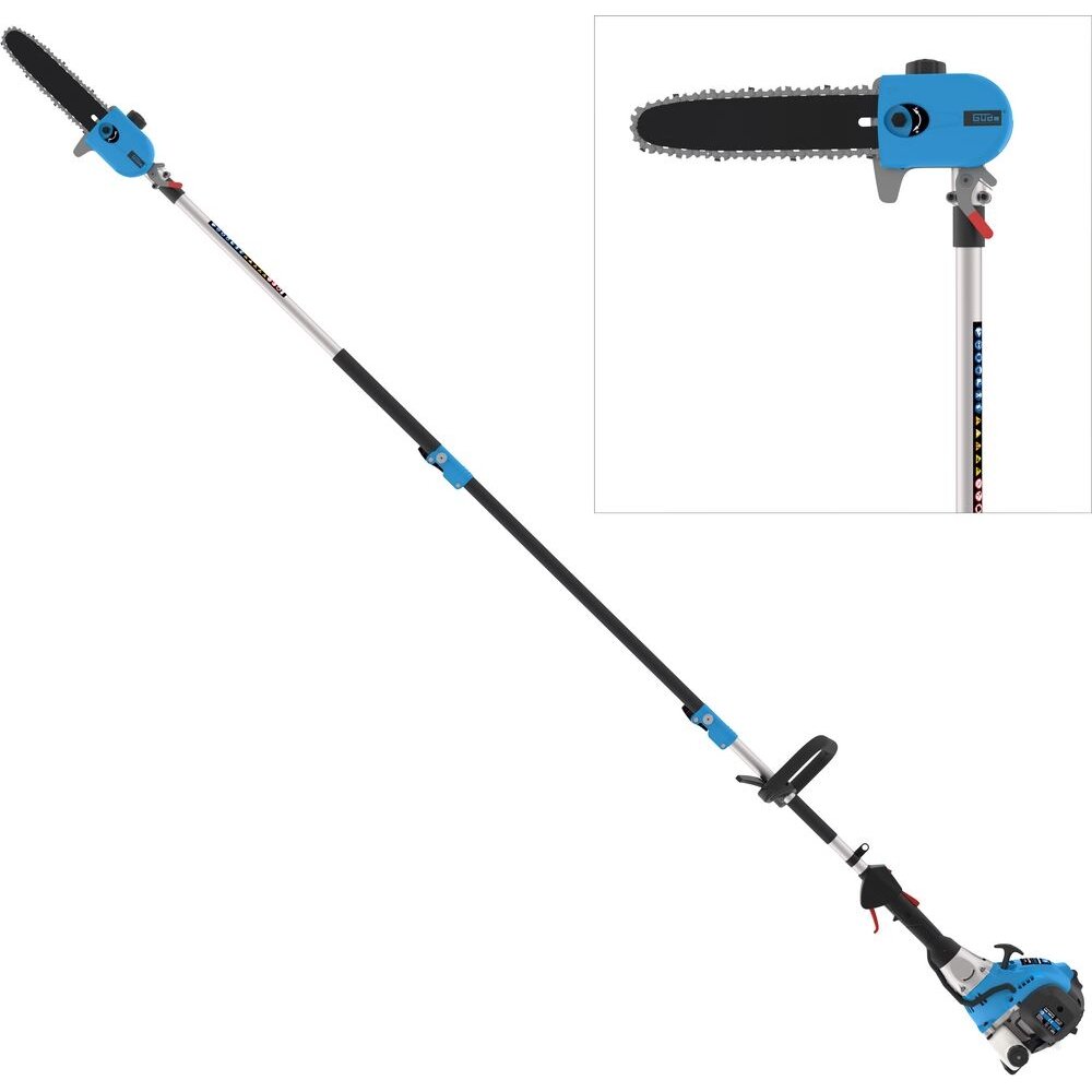 Benzininis teleskopinis grandininis pjūklas Gude GAK 1001 B, 0.9 kW, 30cc