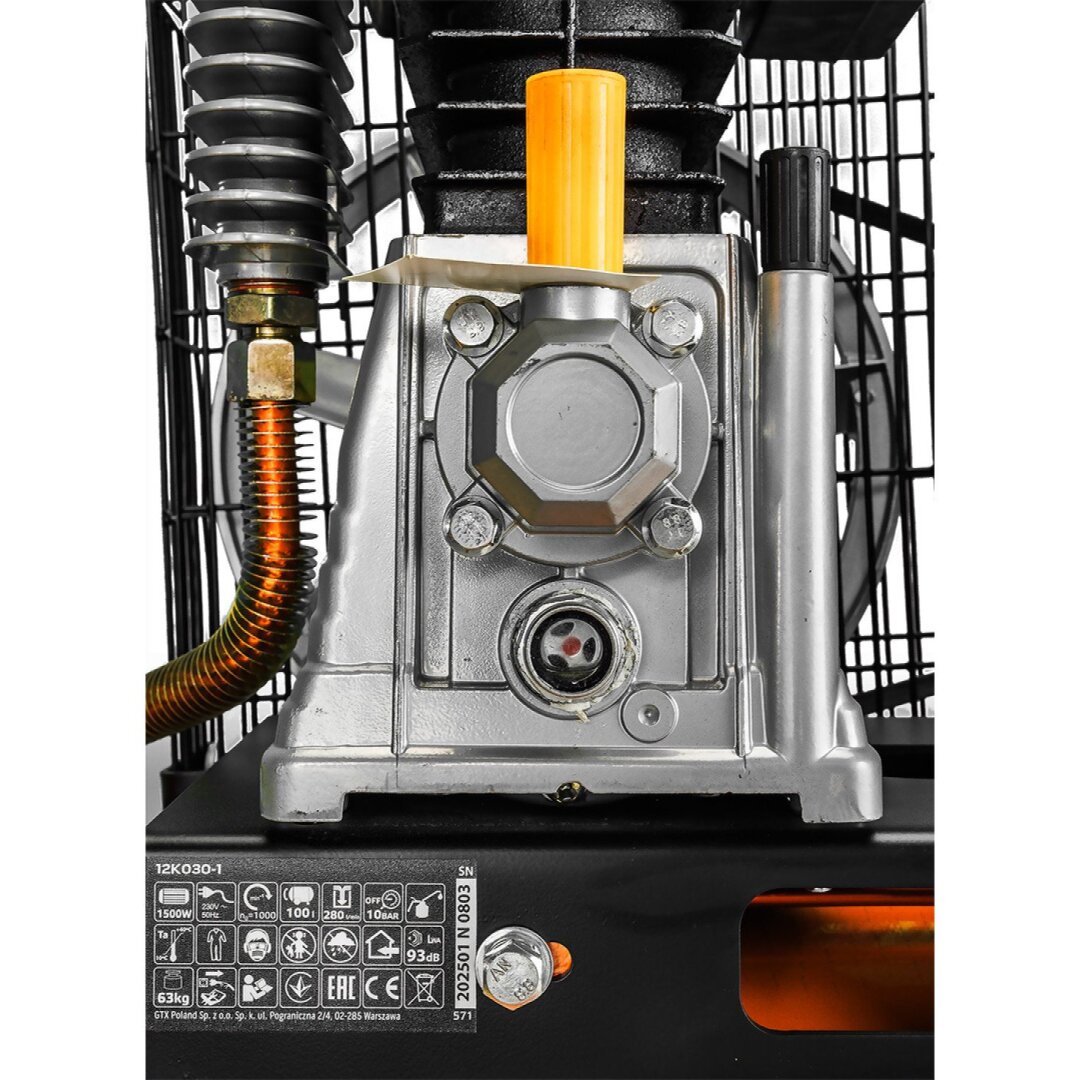 Betepalinis kompresorius 100L, 230 V 5 Betepalinis kompresorius 100L, 230 V 5