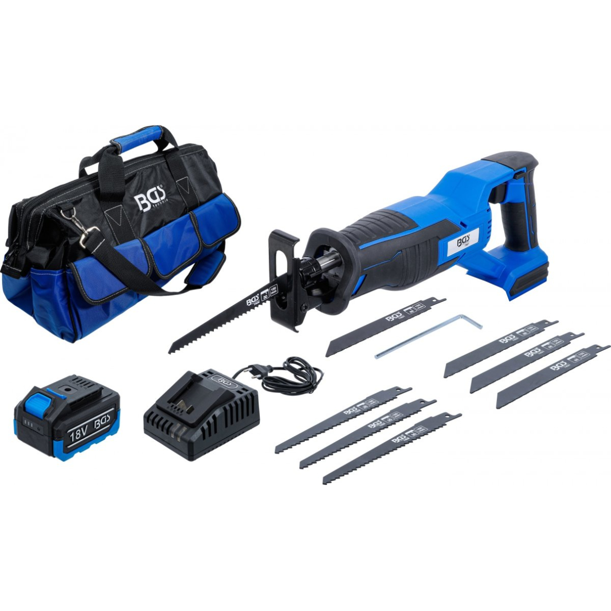 Belaidis stūmoklinio pjūklo rinkinys | bešepetėlinis | 18 V | su įkraunama baterija ir greitu įkrovikliu (7393) Belaidis stūmoklinio pjūklo rinkinys | bešepetėlinis | 18 V | su įkraunama baterija ir greitu įkrovikliu (7393)