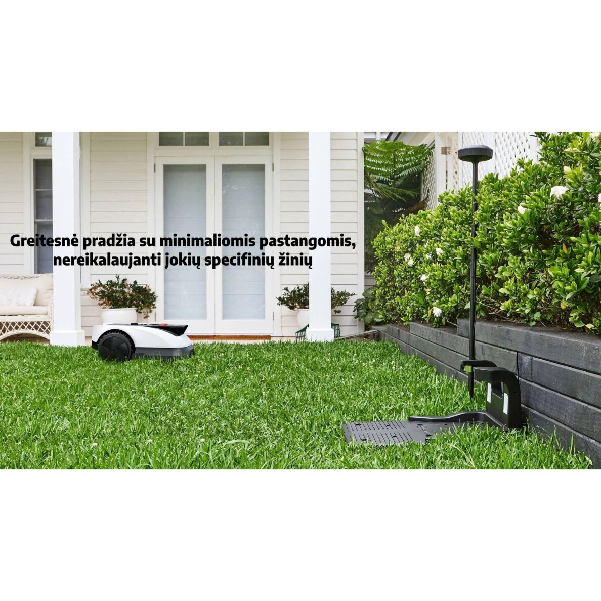 Belaidis vejos pjovimo robotas Ecovacs GOAT 0800 RTK, 800 m² 7 Belaidis vejos pjovimo robotas Ecovacs GOAT 0800 RTK, 800 m² 7