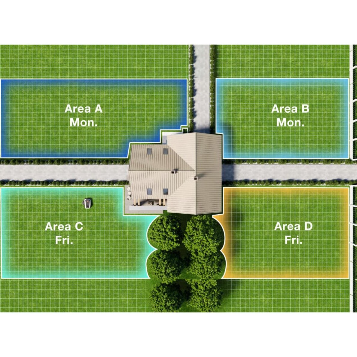 Belaidis vejos robotas Ecovacs GOAT 01200 LiDar Pro, 12 arų 16