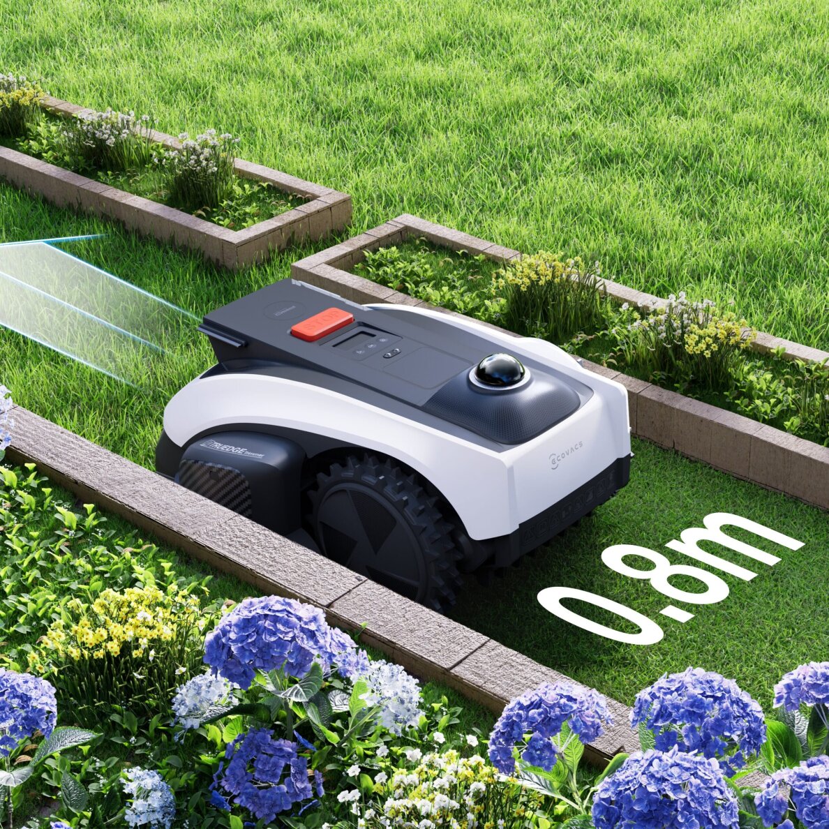 Belaidis vejos robotas Ecovacs GOAT A3000 LiDar Pro, 30 arų 6 Belaidis vejos robotas Ecovacs GOAT A3000 LiDar Pro, 30 arų 6