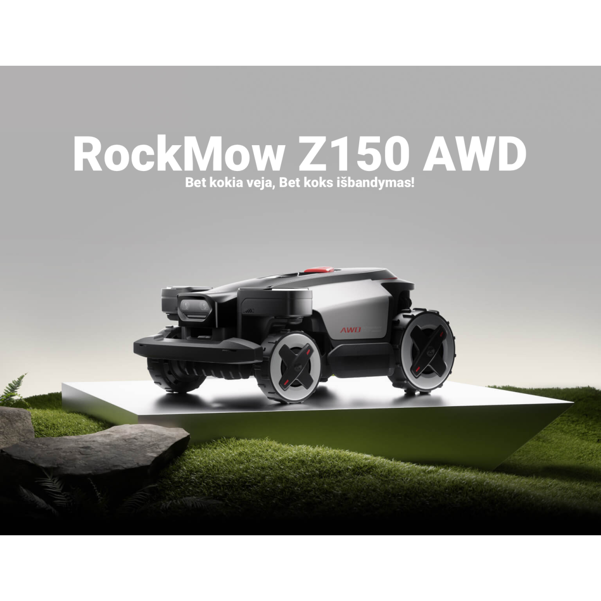 Belaidis vejos robotas Roborock RockMow Z150 AWD, 50 arų 9