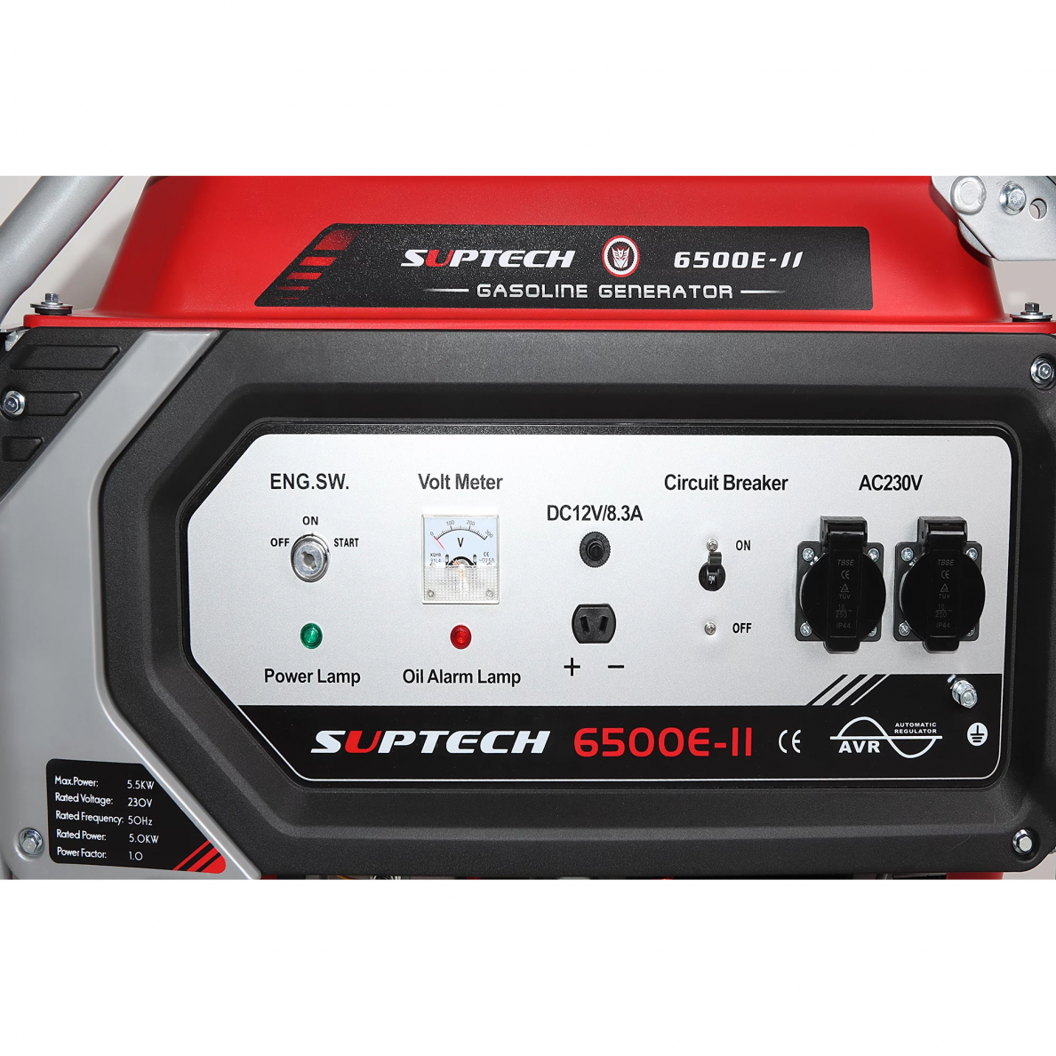 Benzininis generatorius Suptech 6500E-II, 5,5 kW 2 Benzininis generatorius Suptech 6500E-II, 5,5 kW 2