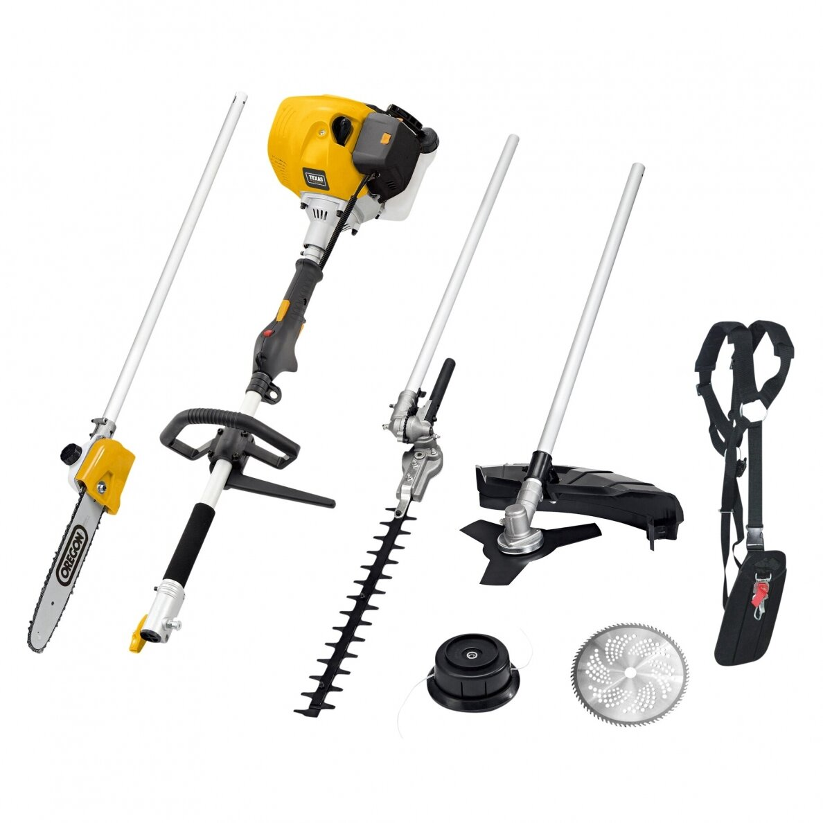 Benzininė daugiafunkcinė žoliapjovė - krūmapjovė Texas BCU52M COMBI, 5IN1, 1.3 kW Benzininė daugiafunkcinė žoliapjovė - krūmapjovė Texas BCU52M COMBI, 5IN1, 1.3 kW