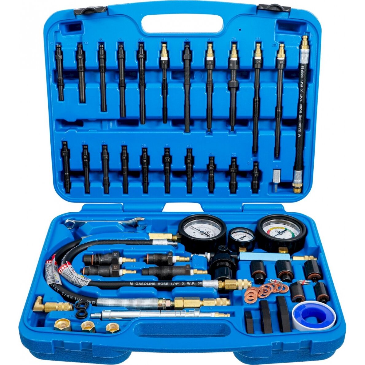 Benzino ir dyzelinio variklio suspaudimo ir nuotėkio testavimo rinkinys (8401) 1