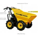 Benzininis karutis - savivartis Gude GAD 400.1, 4x4, 4,1kW