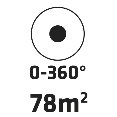 Be lanko purkštuvas, apskritimo lanko nustatymas 0-360 ° 8