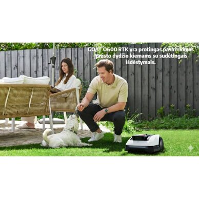 Belaidis vejos robotas Ecovacs Goat O600 RTK, 6 arams 3 Belaidis vejos robotas Ecovacs Goat O600 RTK, 6 arams 3