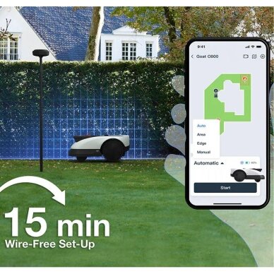 Belaidis vejos robotas Ecovacs Goat O600 RTK, 6 arams 4