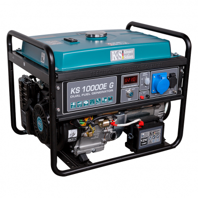 Benzininis - dujinis generatorius KS 10000E G, 8.0kW 3